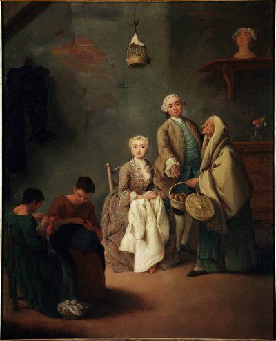 The School of Work by Pietro Longhi