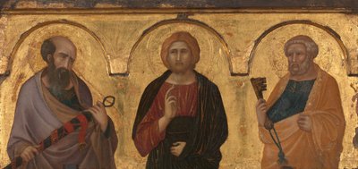 Christ Between Saints Paul and Peter, c.1320 by Pietro Lorenzetti