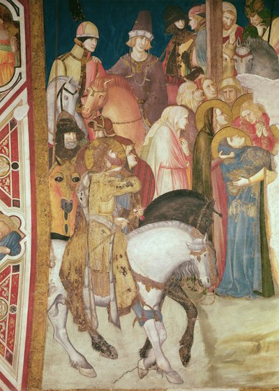 Calvary (detail) by Pietro Lorenzetti