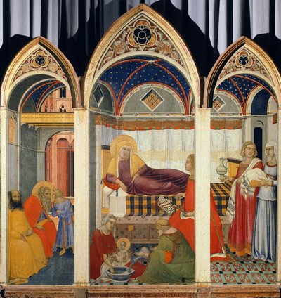 Nativity of the Virgin by Pietro Lorenzetti