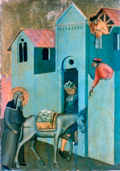 The Blessed Humility and Eleven Stories from Her Life (detail) by Pietro Lorenzetti