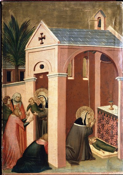 The Saint Resurrects the Son of a Gentleman by Pietro Lorenzetti