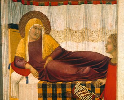 Triptych of nativity of Virgin by Pietro Lorenzetti