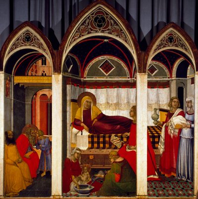 Triptych of the Birth of the Virgin by Pietro Lorenzetti