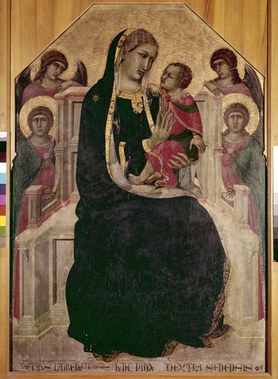 Virgin on the Throne with the Child Jesus (Maesta di Cortona) by Pietro Lorenzetti