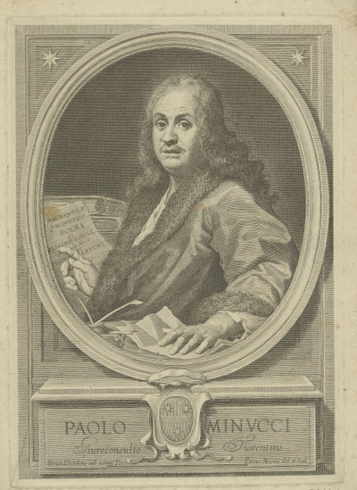 Portrait of the poet Paolo Minucci by Pietro Masini