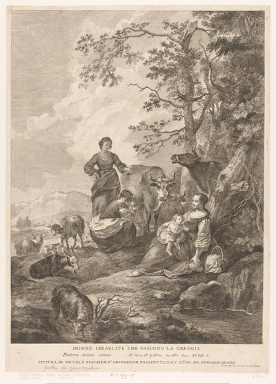 Israelite Women Herding the Flock (series title: New and Old Testament) by Pietro Monaco