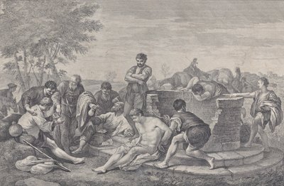 Joseph being sold into slavery by his brothers by Pietro Monaco