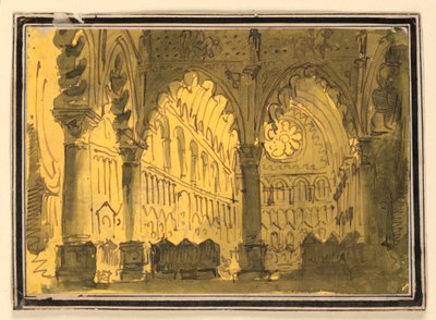 Stage Design, Church Interior by Pietro Narducci
