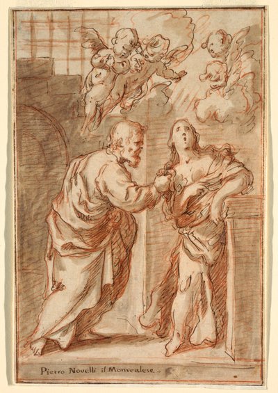 St. Peter and St. Agatha, 1603–47 by Pietro Novelli