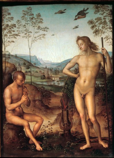Apollo and Marsyas by Pietro Perugino
