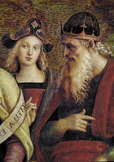 David (detail) by Pietro Perugino