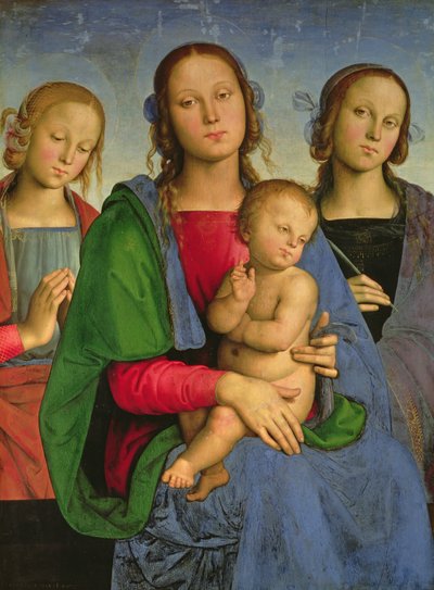 Madonna and Child with St. Catherine and St. Rosa, 1493 by Pietro Perugino