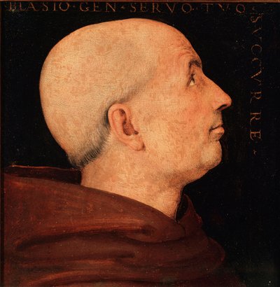 Portrait of Don Biagio Milanesi by Pietro Perugino