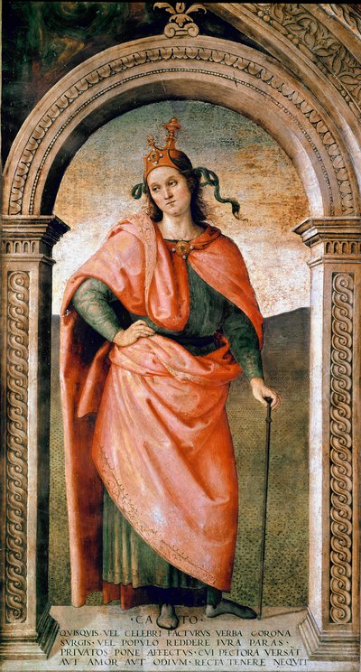 Representation of Cato the Censor by Pietro Perugino