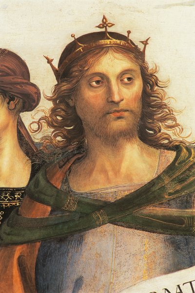 Solomon (detail) by Pietro Perugino