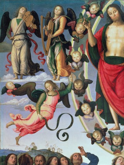 The Ascension of Christ (detail) by Pietro Perugino