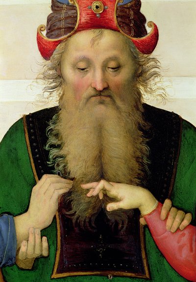 The Marriage of the Virgin (detail) by Pietro Perugino