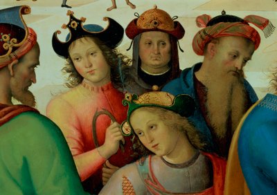 The Marriage of the Virgin (detail) by Pietro Perugino