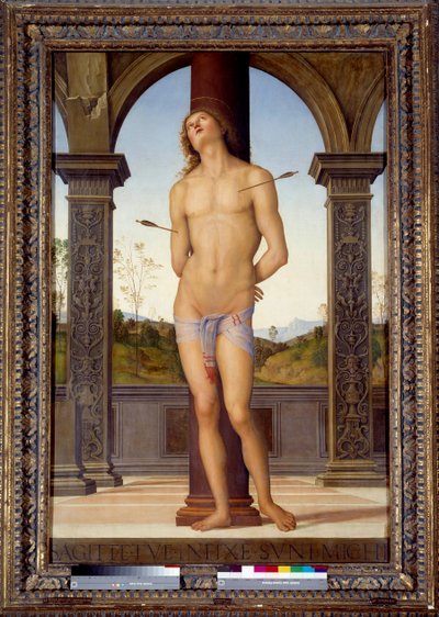 The Martyrdom of San Sebastian (or St Sebastian) by Pietro Perugino