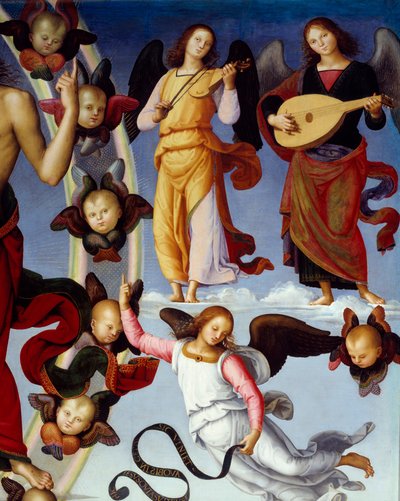 The Ascension of Christ (detail) by Pietro Perugino