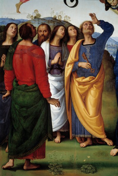 The Ascension of Christ (detail) by Pietro Perugino