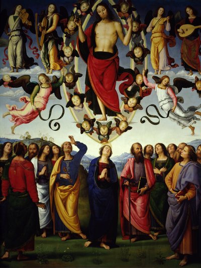 The Ascension of Christ (Detail) by Pietro Perugino