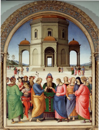 The Wedding of the Virgin by Pietro Perugino