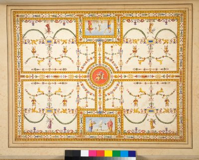 An unidentified ceiling painting by Pietro Santi Bartoli