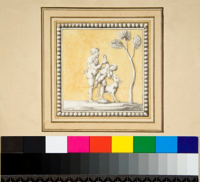 Three Silver Panels from the Front of a Wooden Chest by Pietro Santi Bartoli