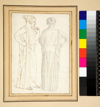 Two Views of a Bronze Statuette by Pietro Santi Bartoli