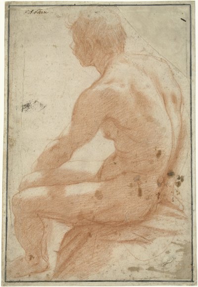 Model Study of a Seated Man by Pietro Sorri