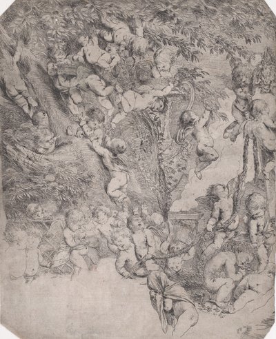 The Garden of Venus (detail) by Pietro Testa