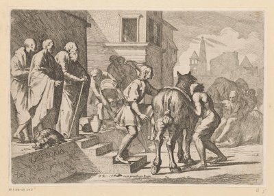 Departure of the Prodigal Son by Pietro Testa