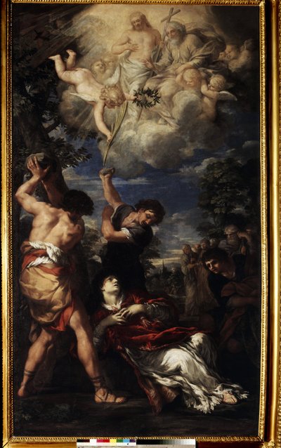 The Martyrdom of Saint Stephen by Pietro da (1596 1669) Cortona