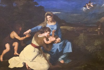 Madonna and Child with Saints, c.1625, after Titian by Pietro da (1596 1669) Cortona