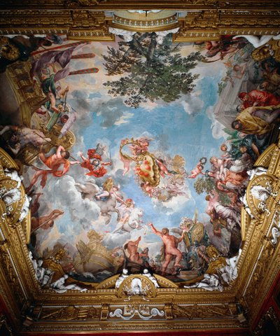 Mars after the war, vault of the Hall of Mars by Pietro da Cortona