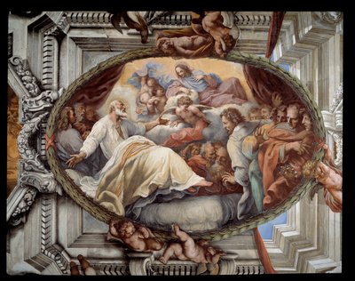 Recovering of St Philip after apparition of the Virgin by Pietro da Cortona