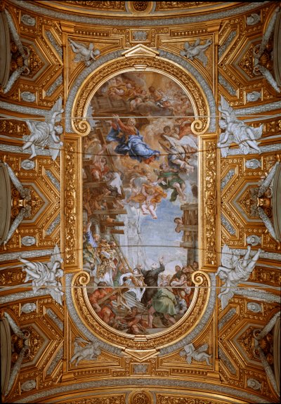 The Virgin Appears to Saint Philip Neri During the Construction of the Church by Pietro da Cortona