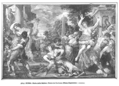 Rape of the Sabine Women by Pietro da 1596 1669 Cortona