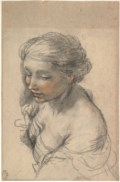 Bust of a Young Woman Turned to the Left, 1637 by Pietro da Cortona