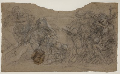 Sketches for Figure Groups by Pietro da Cortona