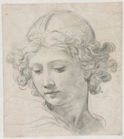 Study for the Head of St. Michael by Pietro da Cortona