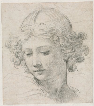 Study for the Head of St. Michael, 1633 by Pietro da Cortona