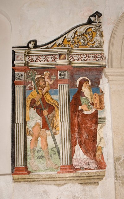 Fresco (detail) by Pietro da Vicenza