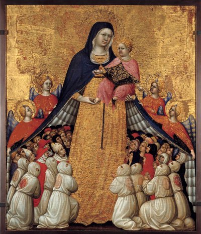 The Virgin of Mercy. Altarpiece by Pietro da Recanati by Pietro di Domenico da Montepulciano
