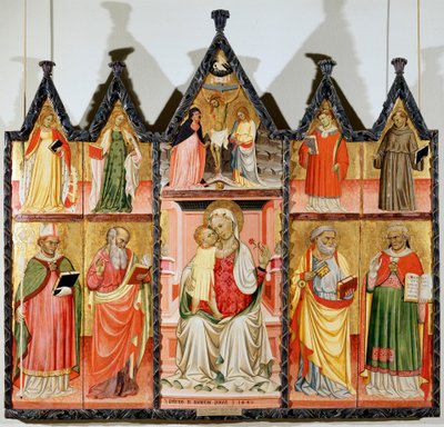 Madonna and Child with Saints Polyptych, Ten Separate Panels, 1440 by Pietro di Giovanni Lianori