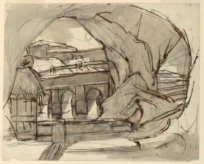 Stage Design, Grotto by Pietro di Gottardo Gonzaga
