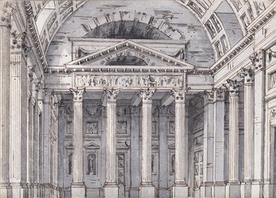 Stage Design for the Opera Belisario by Gaetano Donizetti by Pietro di Gottardo Gonzaga