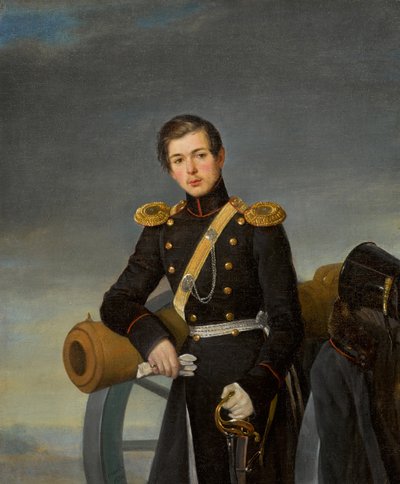 Portrait of Alexander Nikolaevich Karamzin by Pimen Nikitich Orlov